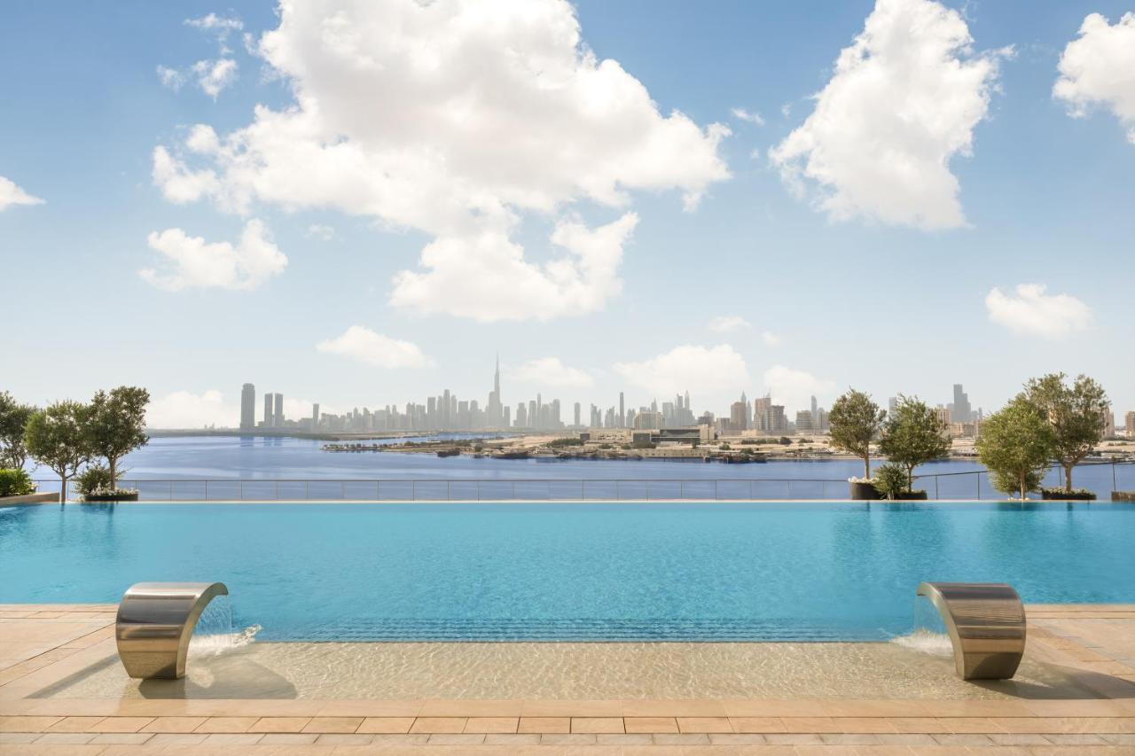 Hotel Address Creek Harbour Dubaj Exteriér fotografie View of Dubai from the pool