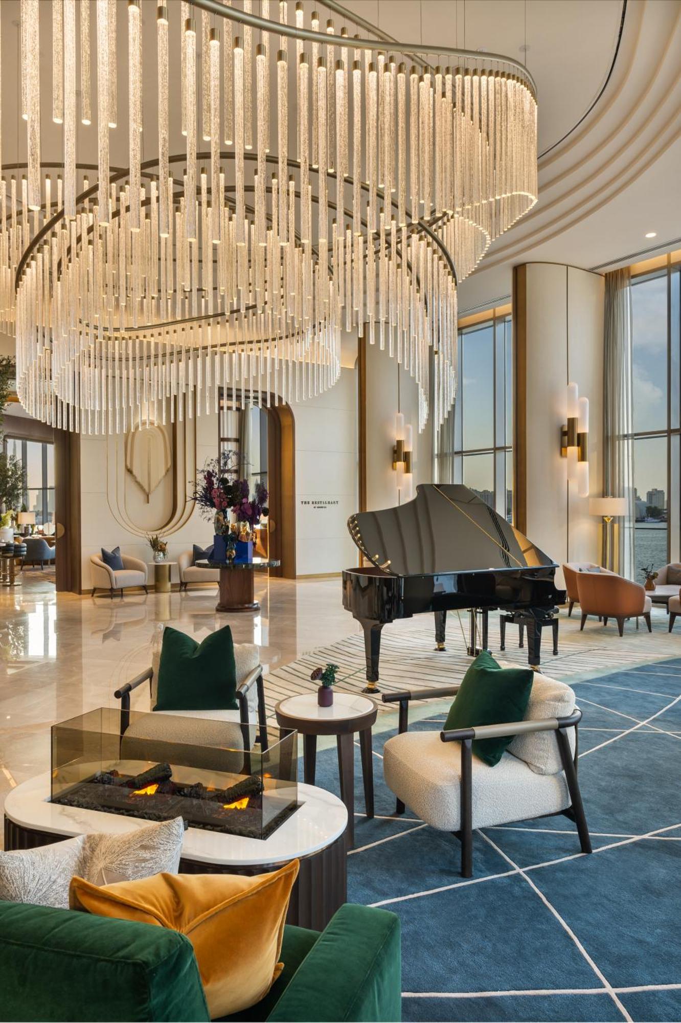 Hotel Address Creek Harbour Dubaj Exteriér fotografie The lobby of the hotel